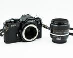 Nikon FM2 + Micro-Nikkor 55 mm F3.5 + riem + dioptrie +0.5D, Ophalen of Verzenden, Gebruikt, Spiegelreflex, Nikon