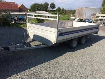 Remorque à plateforme avec plaques en aluminium 2700 kg, Enlèvement ou Envoi