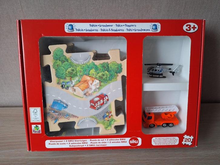 ☼ Vloerpuzzel politie brandweer, Kinderen en Baby's, Speelgoed | Educatief en Creatief, Zo goed als nieuw, Ophalen of Verzenden