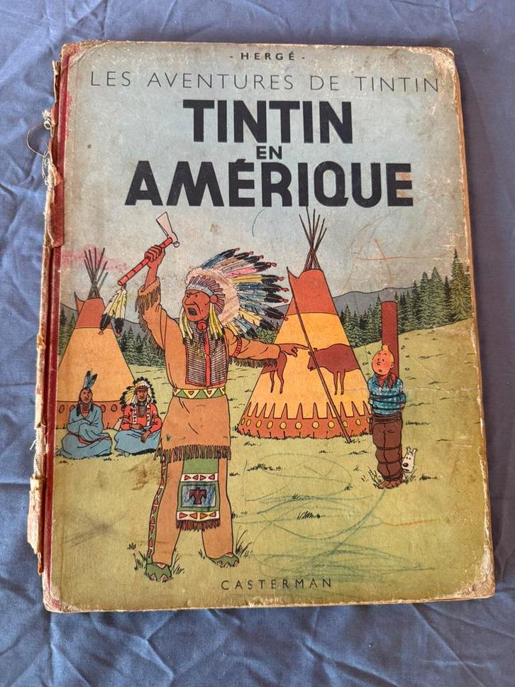 Tintin en Amerique, Livres, Livres d'images & Albums d'images, Utilisé, Envoi