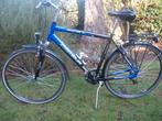 28 inch blauwe aluminium herenfiets in nieuwstaat, Fietsen en Brommers, Gebruikt, Versnellingen, 53 tot 57 cm, Ophalen