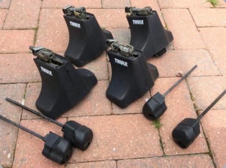 Pack 4 pieds de barres de toit Thule 750 Rapid System 754, Autos : Pièces & Accessoires, Barres latérales, Enlèvement