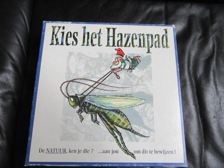 Kies het Hazepad, Hobby en Vrije tijd, Gezelschapsspellen | Bordspellen, Zo goed als nieuw, Vijf spelers of meer, Ophalen of Verzenden