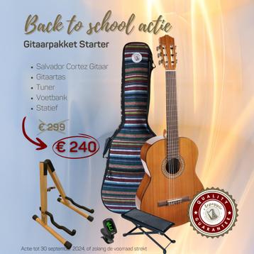 Guitare classique pour débutants - avec tous les accessoires disponible aux enchères