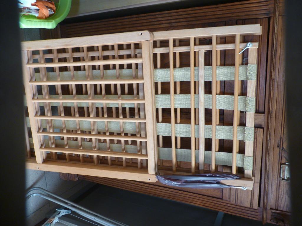 Houten kinderbedje, Ophalen, Gebruikt