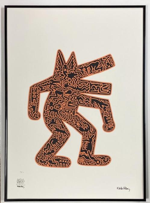 Keith Haring: lithografie formaat 50 bij 70, Antiek en Kunst, Kunst | Litho's en Zeefdrukken, Ophalen of Verzenden