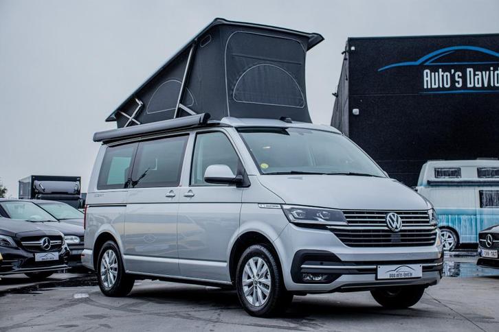 VW Volkswagen California Ocean T6.1 2.0 TDI DSG 4 Slaappl., Caravans en Kamperen, Mobilhomes, Bedrijf, tot en met 4, Buscamper of Camperbus