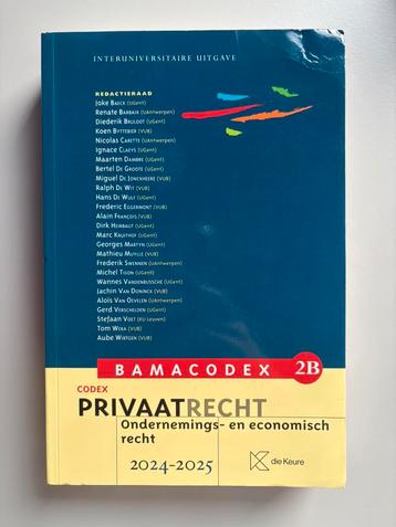 BAMACODEX 2B - Privaatrecht 2024/2025, Enlèvement ou Envoi, Utilisé, Enseignement supérieur professionnel