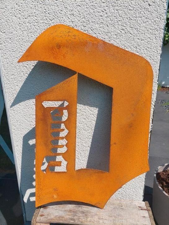 Panneau d'affichage Duvel en acier corten, Collections, Marques de bière, Comme neuf, Duvel, Enlèvement ou Envoi