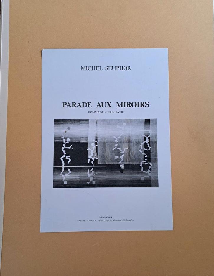 SEUPHOR Michel " Parade aux miroirs" 1985 map met 8 litho's, Antiek en Kunst, Kunst | Litho's en Zeefdrukken, Ophalen of Verzenden