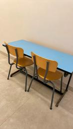 schoolbankje retro, Kinderen en Baby's, Ophalen, Gebruikt, Stoel(en)
