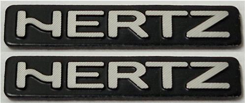 Hertz Audio Aluminium plaatje set, Auto diversen, Autostickers, Verzenden