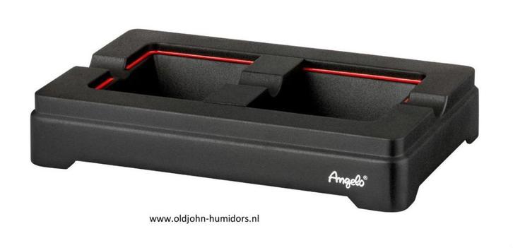 ANGELO   SIGAARASBAK ALUMINIUM  ZWART MET ROOD 22 CM  sab03, Verzamelen, Rookartikelen, Aanstekers en Luciferdoosjes, Nieuw, Asbak