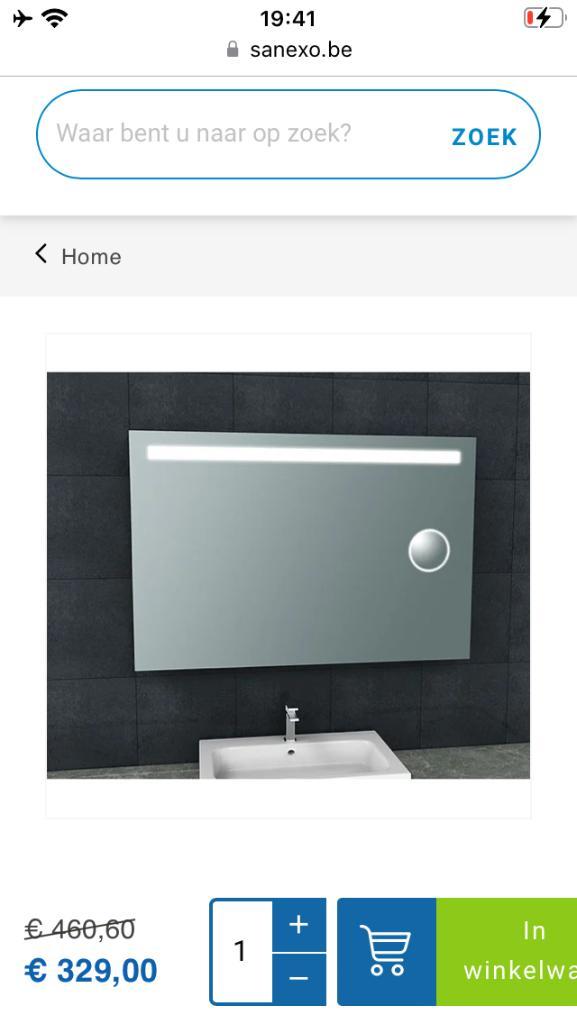 Badkamer spiegel 120x80cm, Huis en Inrichting, Badkamer | Badkamermeubels, Nieuw, Spiegelkast, Minder dan 100 cm, 100 tot 150 cm