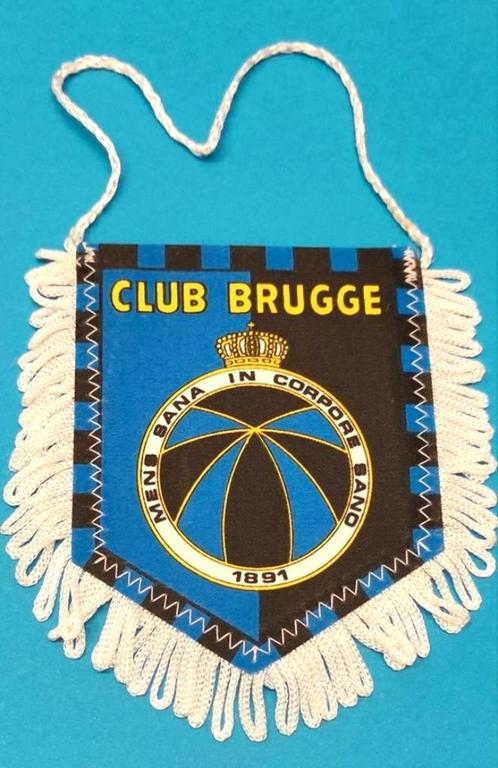 Club Brugge 1980s voetbal prachtig zeldzaam vintage vaantje, Verzamelen, Sportartikelen en Voetbal, Zo goed als nieuw, Vaantje of Sjaal