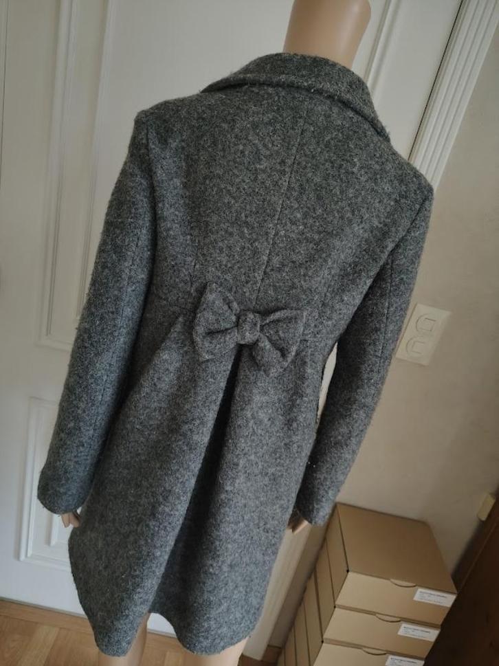 Lange jas van rinascimento, Kleding | Dames, Jassen | Winter, Zo goed als nieuw, Maat 38/40 (M), Grijs, Ophalen of Verzenden