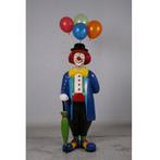 Clown with Umbrella and Balloons - Clownbeeld 157 cm, Verzamelen, Beelden en Beeldjes, Nieuw, Ophalen of Verzenden