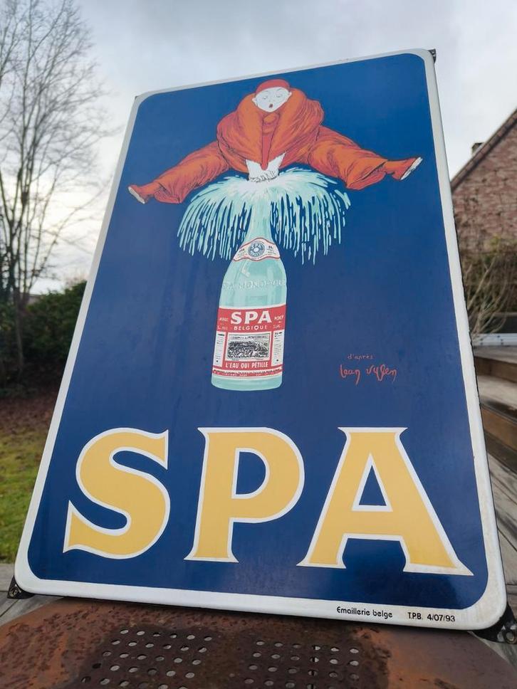 Spa 1993 emaille plaat, Verzamelen, Merken en Reclamevoorwerpen