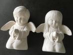 Twee beeldjes - engeltjes - in gips, Hobby en Vrije tijd, Nieuw, Ophalen