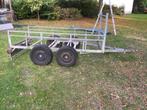 Tweeassige aanhangwagen (legaal 750 kg) met werk, Ophalen, Gebruikt