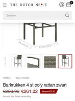 hoge barstoelen buiten 4 of 8 nog nieuw in de verpakking, Tuin en Terras, Overkappingen, Ophalen, Nieuw, Overige typen