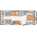Dethleffs Nomad Avant-Garde 510 LE - Prince Caravaning, Caravans en Kamperen, Bedrijf, 7 tot 8 meter, 1250 - 1500 kg, 2 aparte bedden