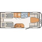Dethleffs Nomad Avant-Garde 510 LE - Prince Caravaning, Bedrijf, 7 tot 8 meter, 1250 - 1500 kg, 2 aparte bedden