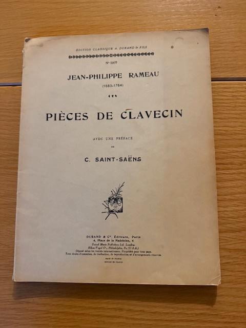 Jean-Philippe Rameau — Pièces de Clavecin, Musique & Instruments, Partitions, Utilisé, Artiste ou Compositeur, Classique, Piano