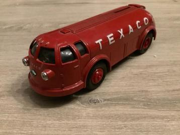 Miniatuur vrachtwagen (Texaco) (Spaarpot) (Schaal 1/34)  beschikbaar voor biedingen