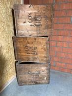 Houten koffer Singer naaimachines, Huis en Inrichting, Ophalen, Gebruikt, X, X