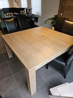 Eiken eetkamertafel 150x150, Huis en Inrichting, Ophalen, Vijf personen of meer, Eikenhout, Vierkant
