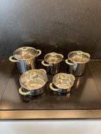 Bo-Camp vierdelig pannenset, Huis en Inrichting, Keuken | Potten en Pannen, Overige materialen, Keramische plaat, Pannenset, Ophalen of Verzenden