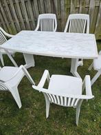 Tuinset Inclusief 1  tuintafel + 6 tuinstoelen Hartman, Tuin en Terras, Ophalen, Zo goed als nieuw, Tuinset