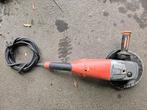 slijpmachine Milwaukee met diamandschijf, Ophalen of Verzenden, Gebruikt, 1000 watt of meer, Haakse handslijpmachine