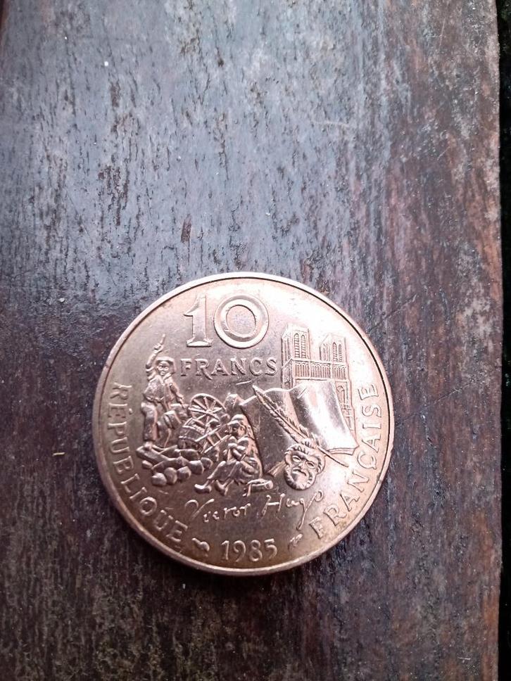 STUK FRANKRIJK 1885/1985 VICTOR HUGO 10 FRANCS C. Lesot, Postzegels en Munten, Munten | Europa | Niet-Euromunten, Frankrijk, Ophalen of Verzenden