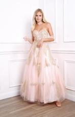 gekleurde trouwjurk zalm maat 36, 38, 40, 42, Ophalen of Verzenden, Nieuw, Overige kleuren, Trouwjurk