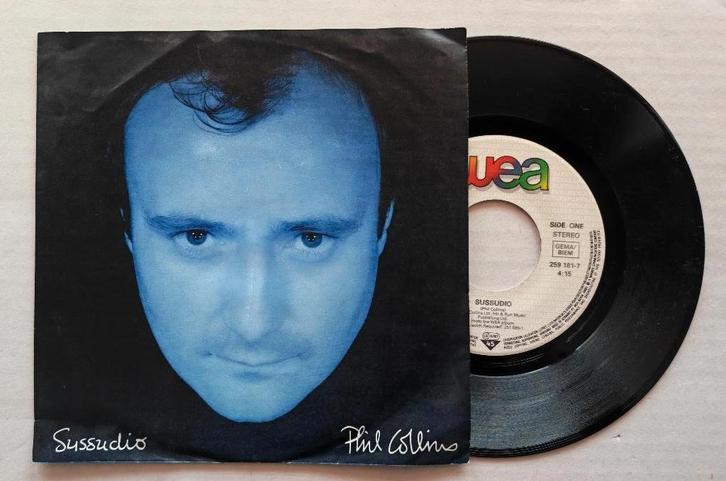 PHIL COLLINS - Sussudio (45t), Cd's en Dvd's, Vinyl Singles, Zo goed als nieuw, Single, Pop, 7 inch, Ophalen of Verzenden