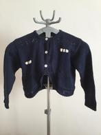 Blauwe gilet vintage Maat 128 Folieke, Kinderen en Baby's, Meisje, Trui of Vest, Ophalen of Verzenden, Zo goed als nieuw