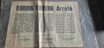arrêté miliciens, Belgique 1WW  beschikbaar voor biedingen