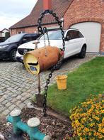 oude brievenbus, Ophalen, Gebruikt, IJzer, Staande brievenbus