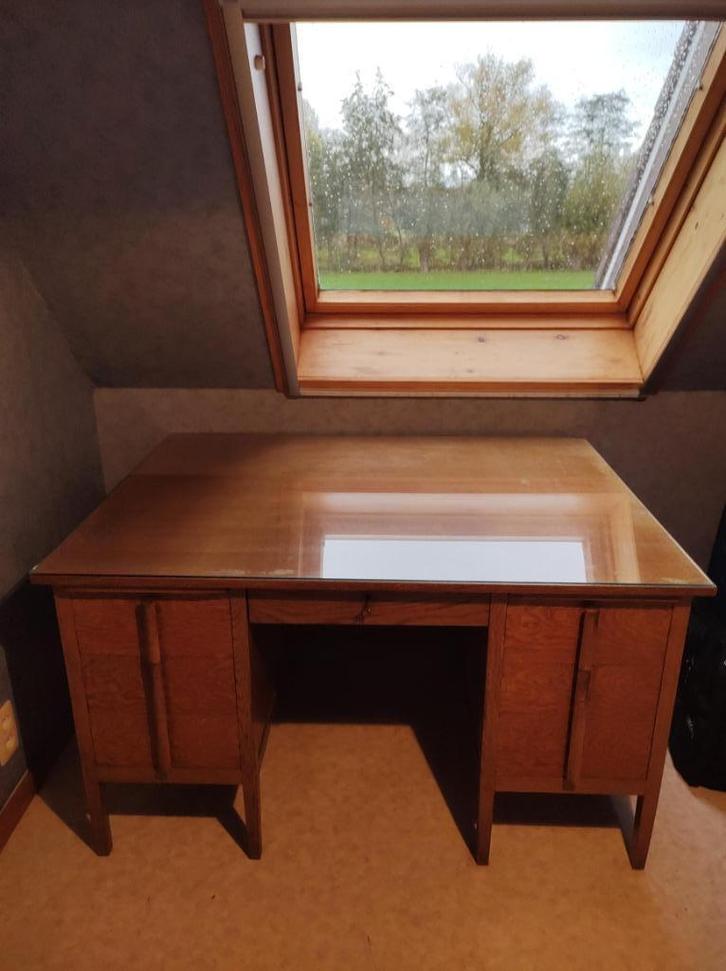 Antiek eiken bureau, Antiek en Kunst, Antiek | Kantoor en Zakelijk, Ophalen
