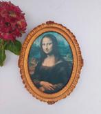 Cadre avec portrait en soie Mona Liza, Antiquités & Art, Enlèvement ou Envoi