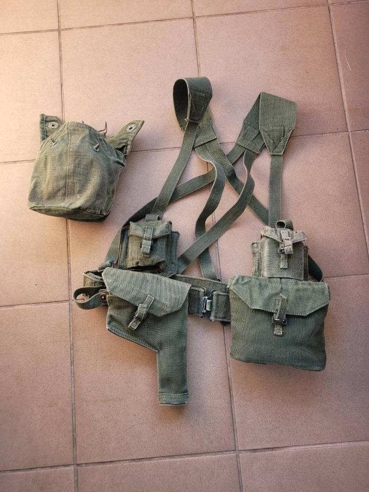 British army pattern 44 officer's webbing set stamped 1945, Verzamelen, Militaria | Tweede Wereldoorlog, Landmacht, Ophalen of Verzenden