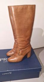Bruine, lederen laarzen (38), Neuf, Brun, Caprice, Bottes hautes