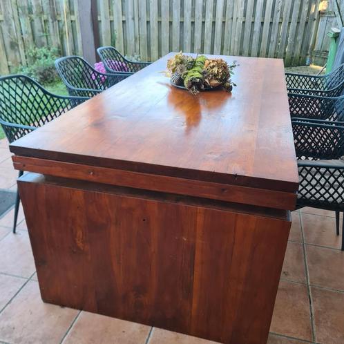 Grote robuuste eettafel / tuintafel, Huis en Inrichting, Tafels | Eettafels, Zo goed als nieuw, Ophalen