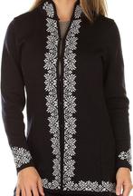 Dale of Norway Maud damesjack, DALE OF NORWAY, Verzenden, Zwart, Maat 46/48 (XL) of groter