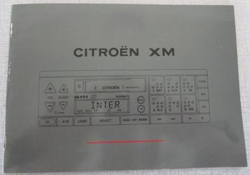 Citroën XM handleiding speciaal radio-cassette-CD speler beschikbaar voor biedingen