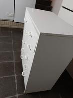 Lage kast met 5 laden wit, Huis en Inrichting, Kasten | Ladekasten, Ophalen, Gebruikt