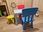Ikea mammut tafeltje met krukje en 2 stoeltjes, Gebruikt, Ophalen of Verzenden