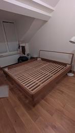 Massief beukenhouten bed met hoofdeinde.180*200, Huis en Inrichting, Slaapkamer | Bedden, Ophalen of Verzenden, Zo goed als nieuw